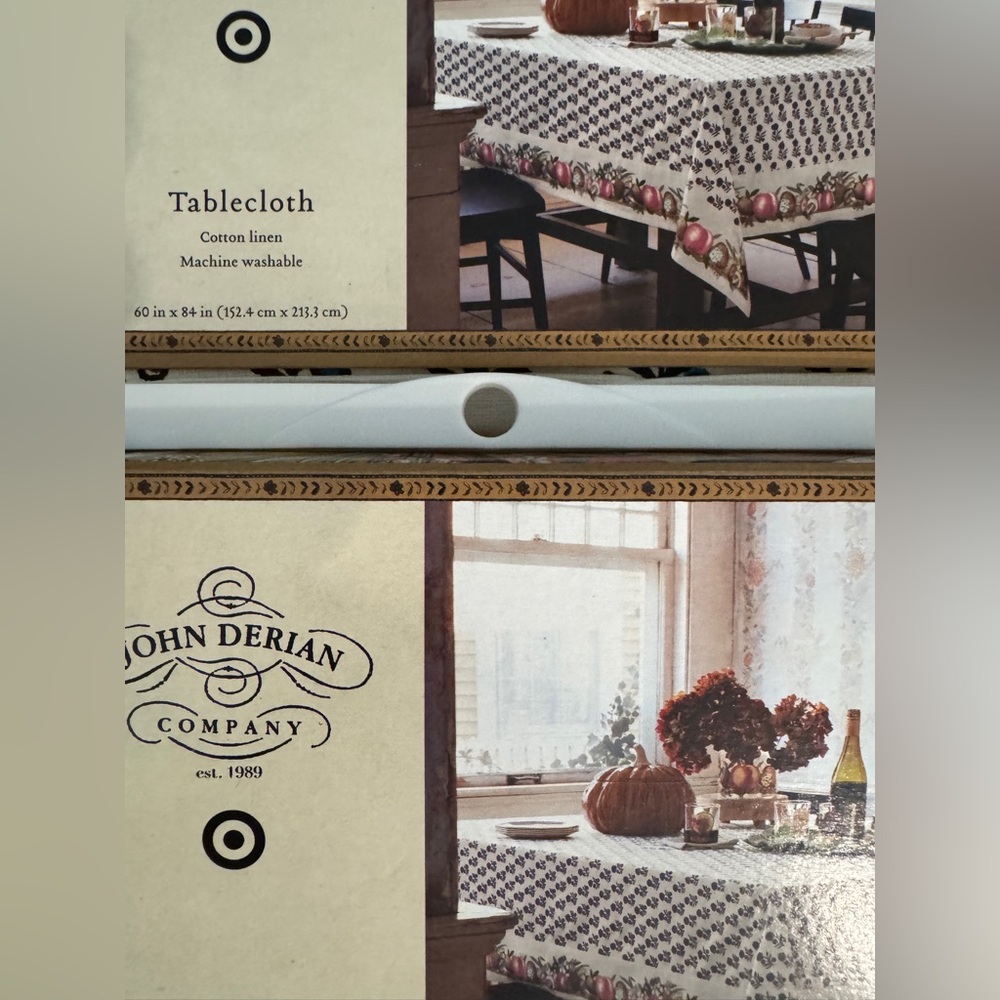 John Derian Thanksgiving table cloth - Picture 9 of 11